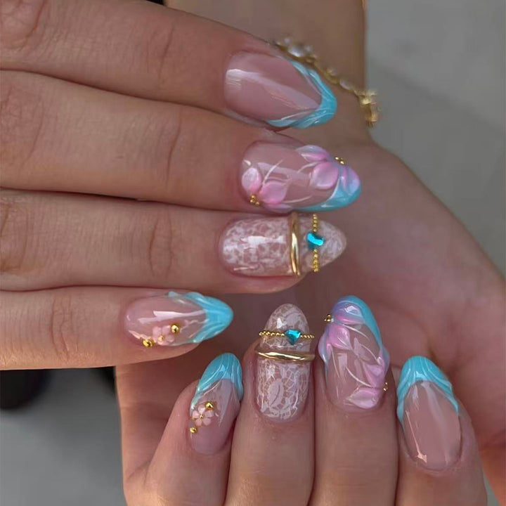 Decorative Press-On Nail Art Collection