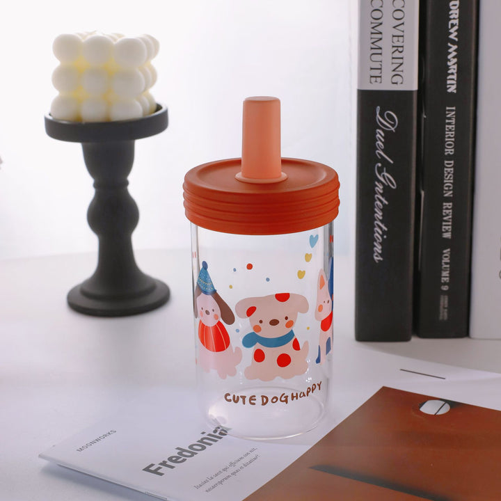 Women creative drinking container with practical silicone surface and playful animal design Bowlift