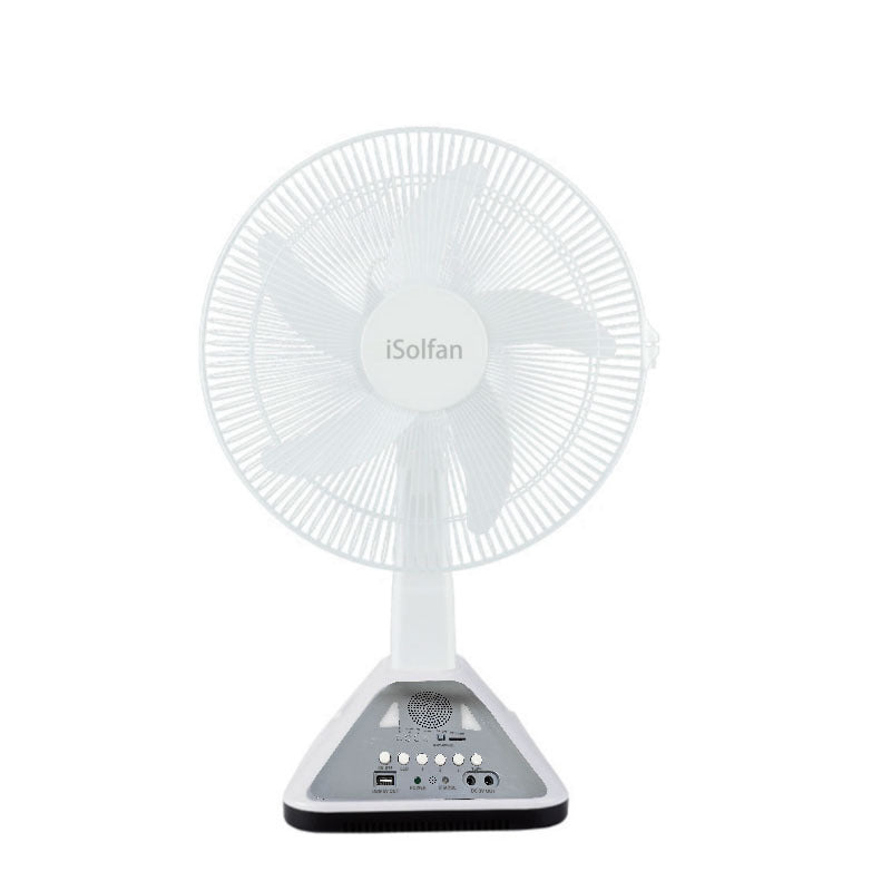 Women's Portable Solar-Powered Fan with Remote Control and USB Connection Bowlift