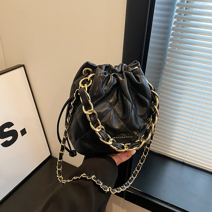 Quilted Mini Bucket Handbag Bowlift