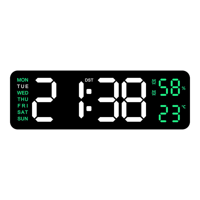 Digital Multifunction Alarm Clock with Hygrometer and Temperature Display Bowlift