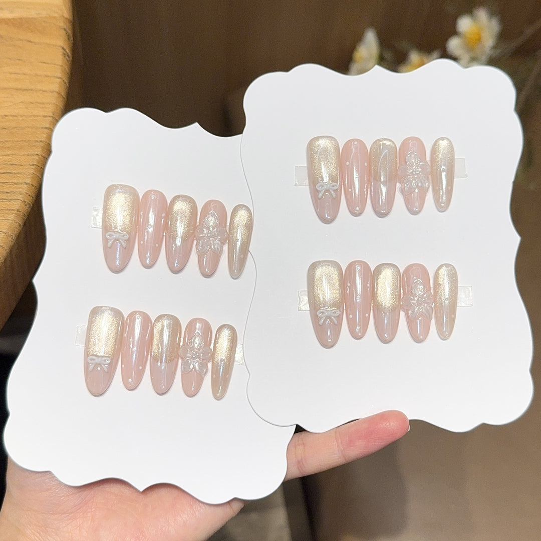 Glamorous High Gloss Artificial Nails Bowlift