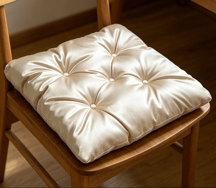 Plush Tufted Chair Cushion Bowlift