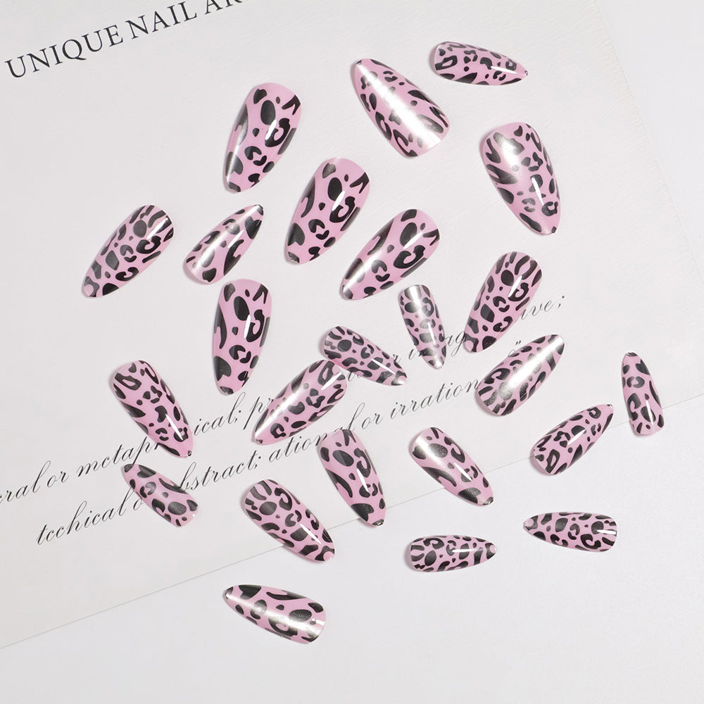 Artistic Leopard Print Press-On Nails Bowlift