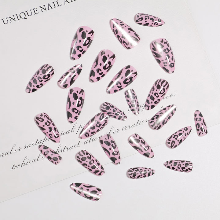Artistic Leopard Print Press-On Nails Bowlift