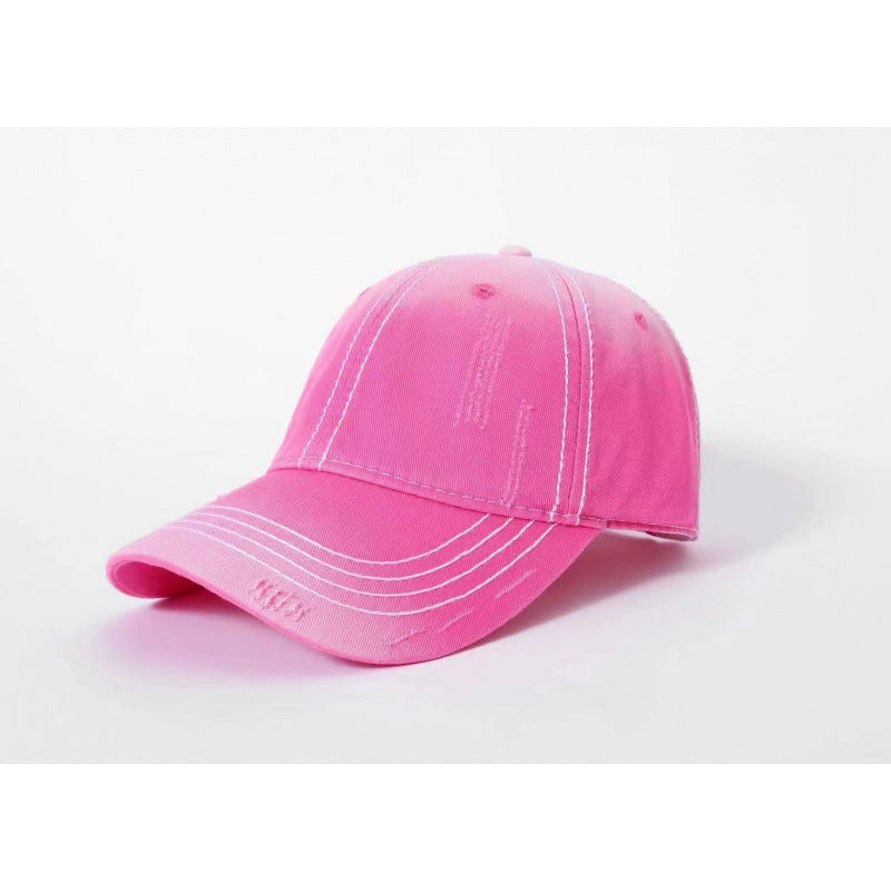 Men's Classic Distressed Cotton Baseball Cap Bowlift