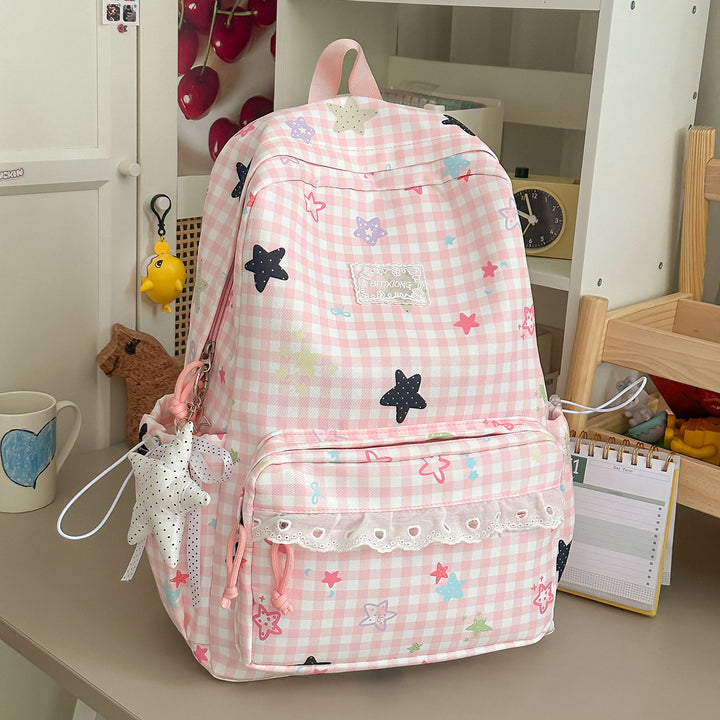 Cute Illustrated Casual Backpack Bowlift