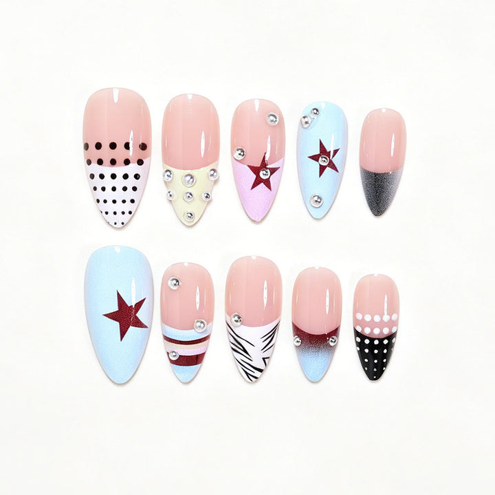 Artistic Stiletto Press-On Nail Art Collection Bowlift