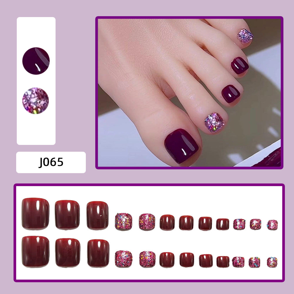 Artificial nails for foot care Bowlift