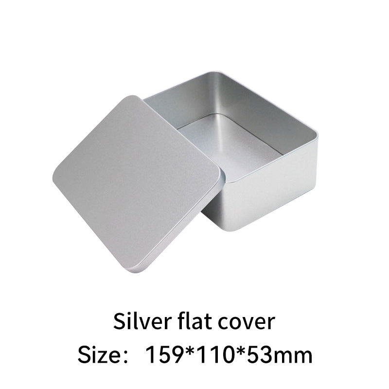 Rectangular metal storage tin with clear display window lid Bowlift