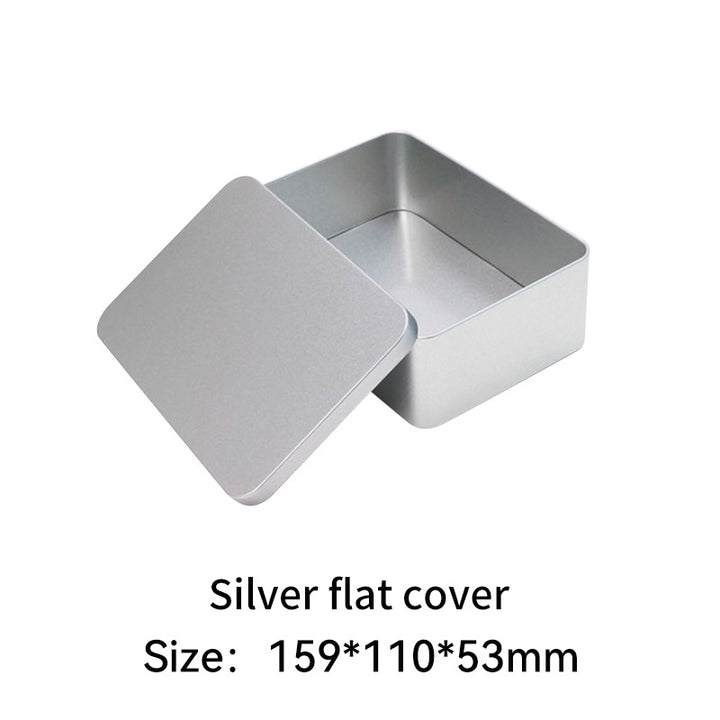 Rectangular metal storage tin with clear display window lid Bowlift