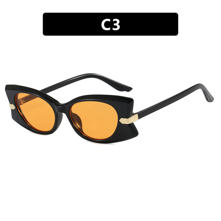 Women's Cat-Eye Sunglasses with stylish metal inserts and UV protection Bowlift