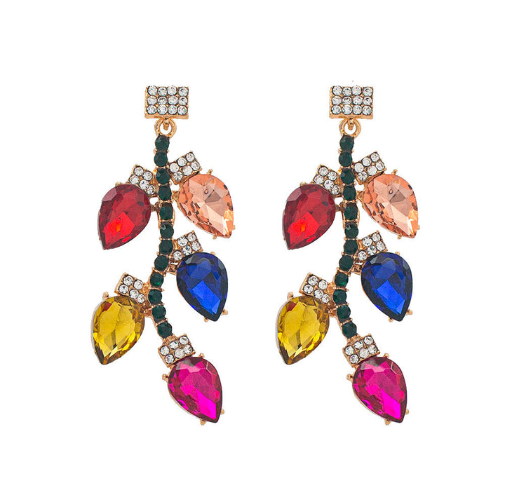 Vibrant Floral-Inspired Drop Earrings Bowlift