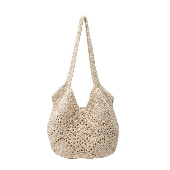 Handmade shoulder bag with floral motifs Bowlift