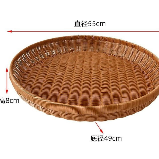 Unisex Round Rattan Basket Bowlift