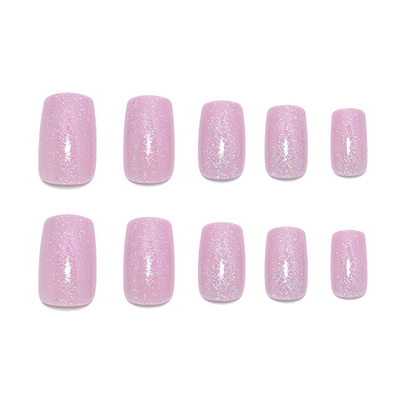 Glittery Acrylic Press-On Nail Set Bowlift
