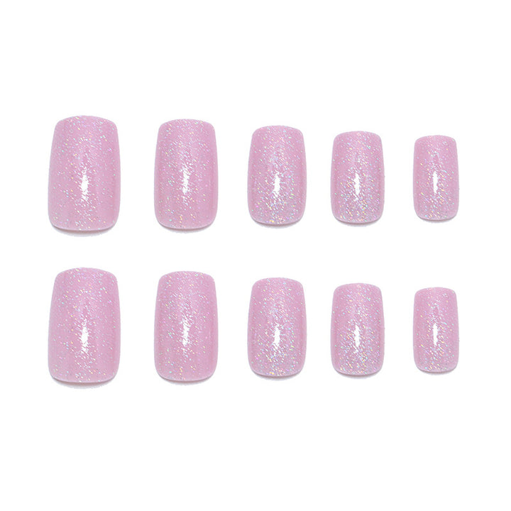 Glittery Acrylic Press-On Nail Set Bowlift