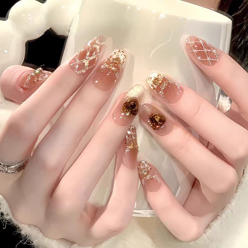 Artistic Stiletto Press-On Nail Art Bowlift