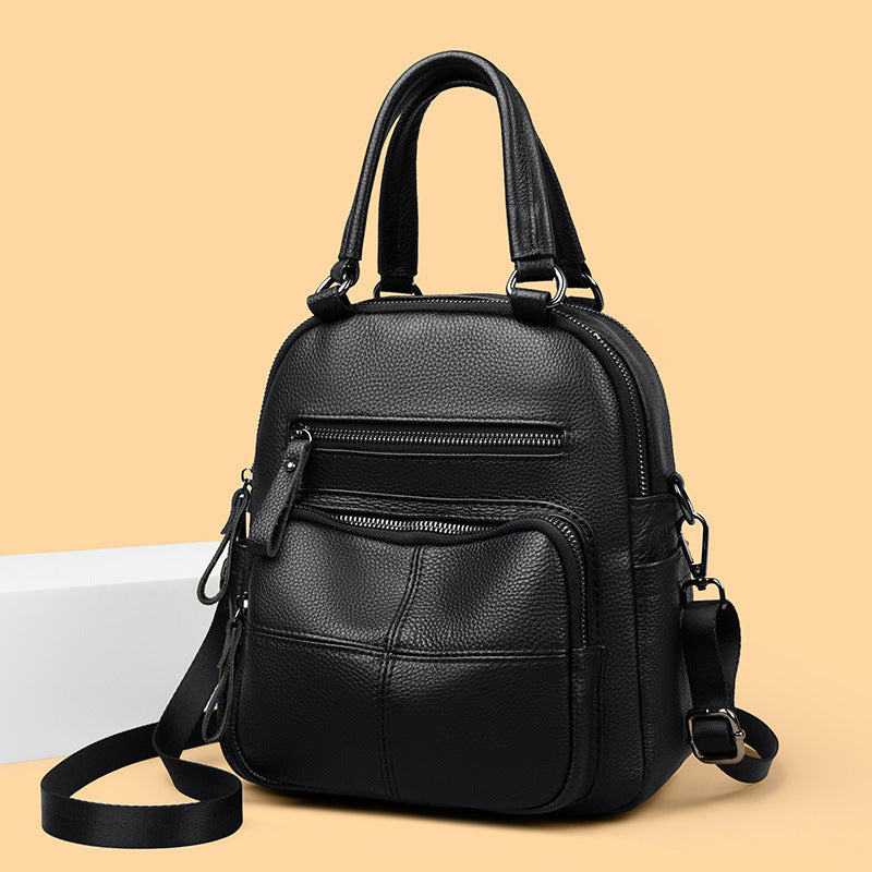 Multi-Functional Leather Handbag Bowlift