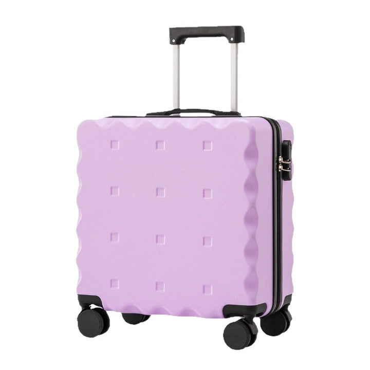 Unisex Compact Hard-Shell Rolling Suitcase with Cup Holder Bowlift