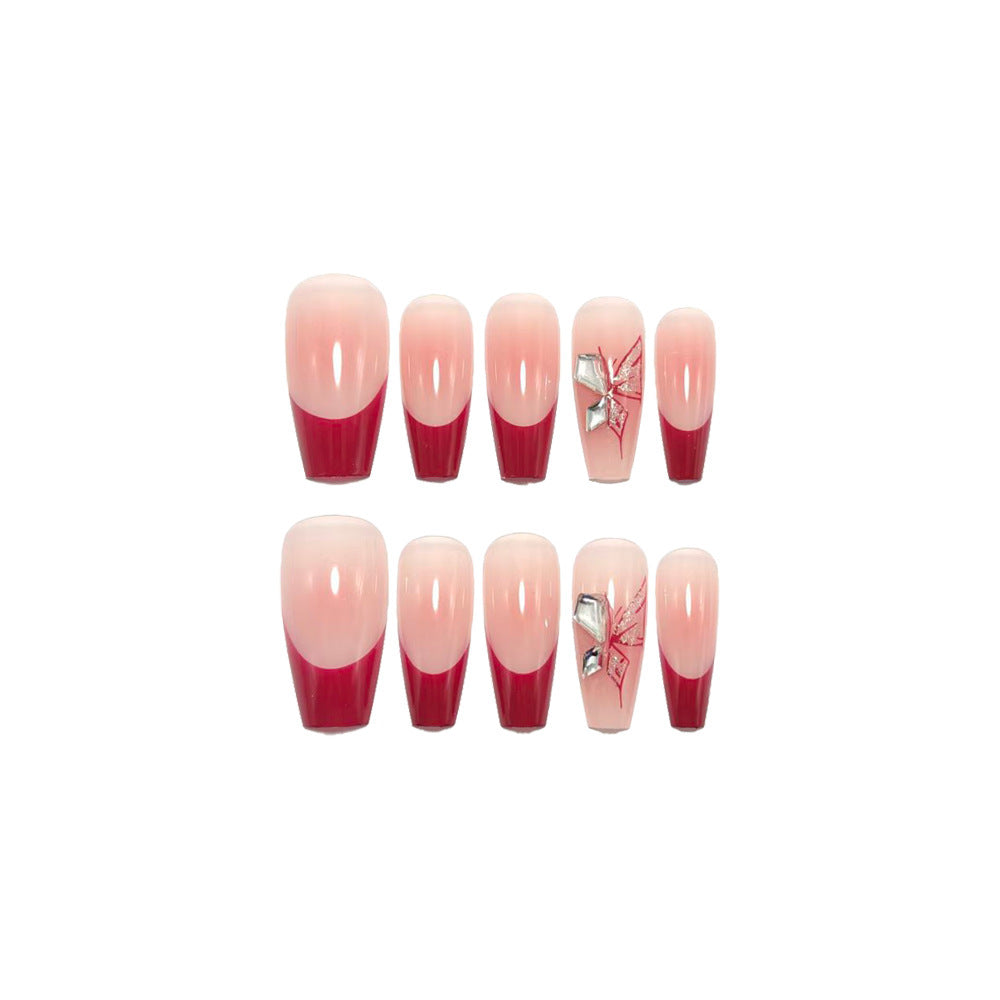 Glamorous artificial nails with elegant accents Bowlift