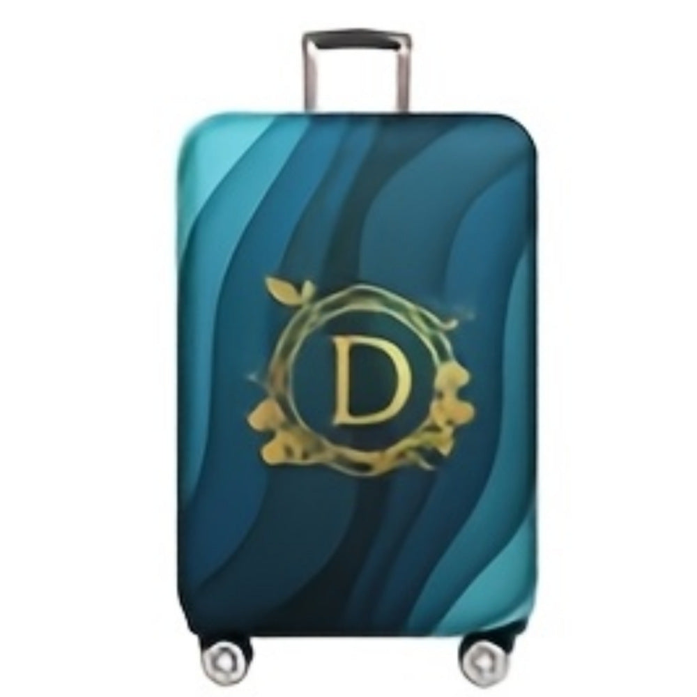 Women's Hard Shell Suitcase with Modern Wave Pattern Bowlift