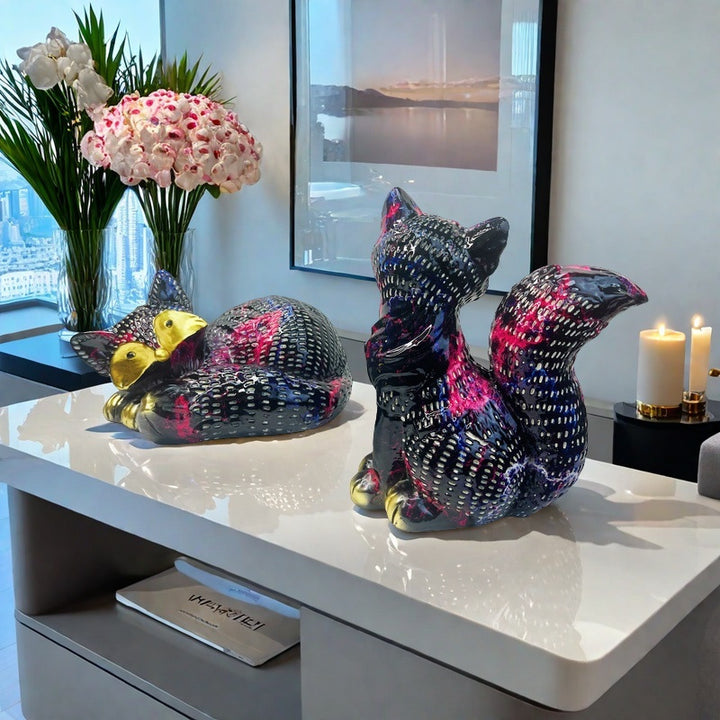 Decorative Fox Sculpture Bowlift
