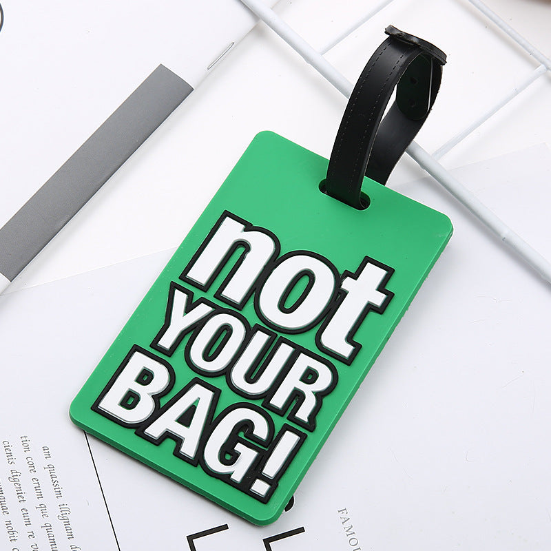 Unisex Luggage Tag with Eye-catching Message Bowlift