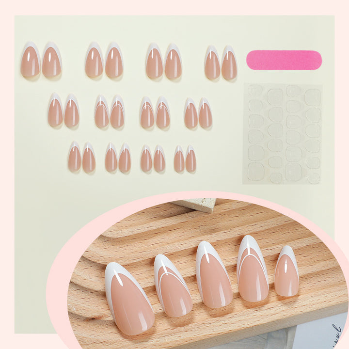 Natural Finish Gel Press-On Nails Bowlift
