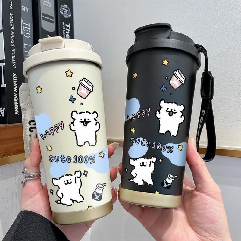 Ladies Insulated Coffee Mug with Funny Hello Kitty Design Bowlift