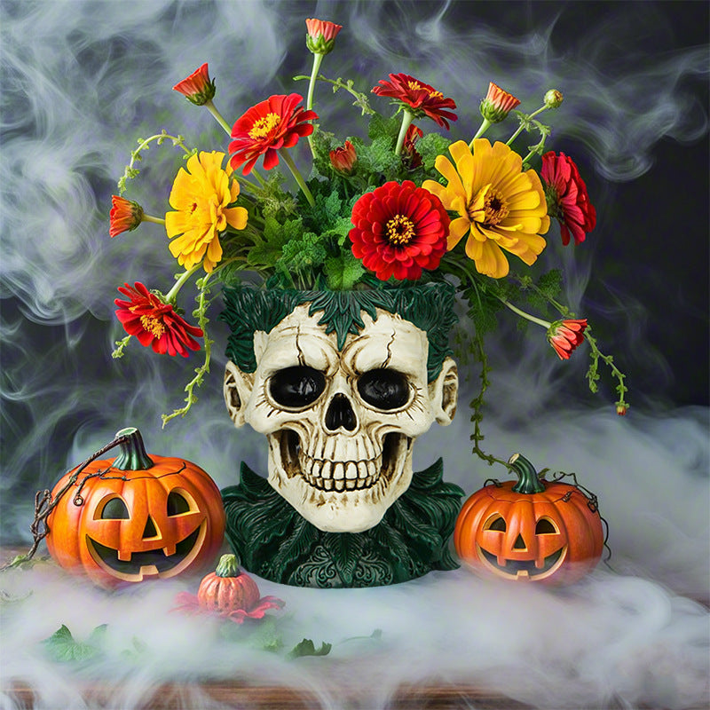 Decorative Skull Planter