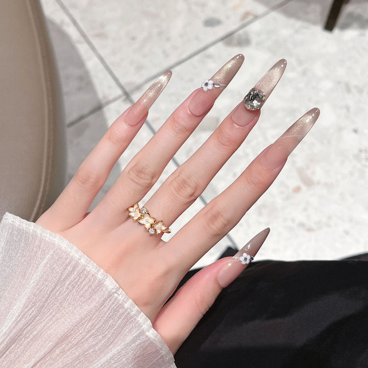 Elegant Acrylic Press-On Nail Art Bowlift