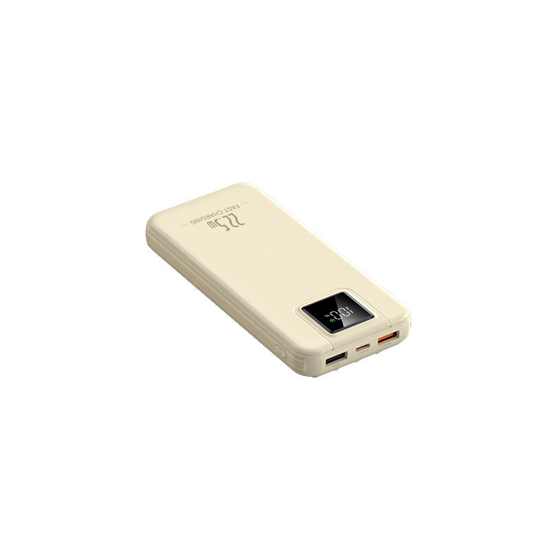 Portable power bank with intelligent fast charging function and digital charge level display Bowlift