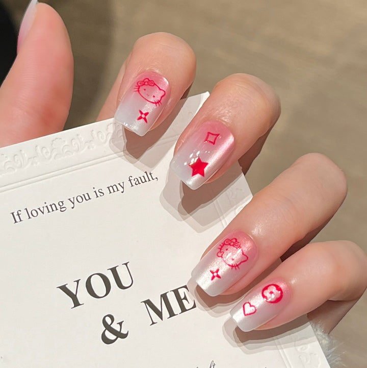 Artistic Press-On Nails Bowlift