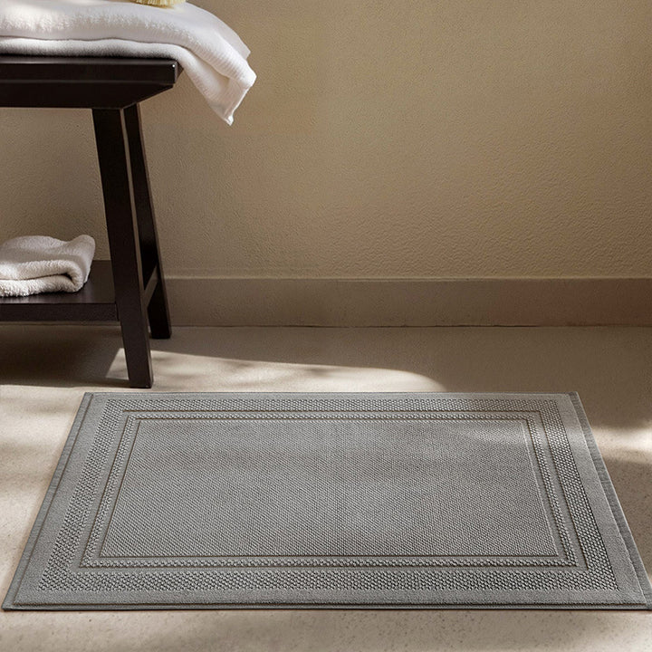 Soft Textured Round Bath Mat Bowlift