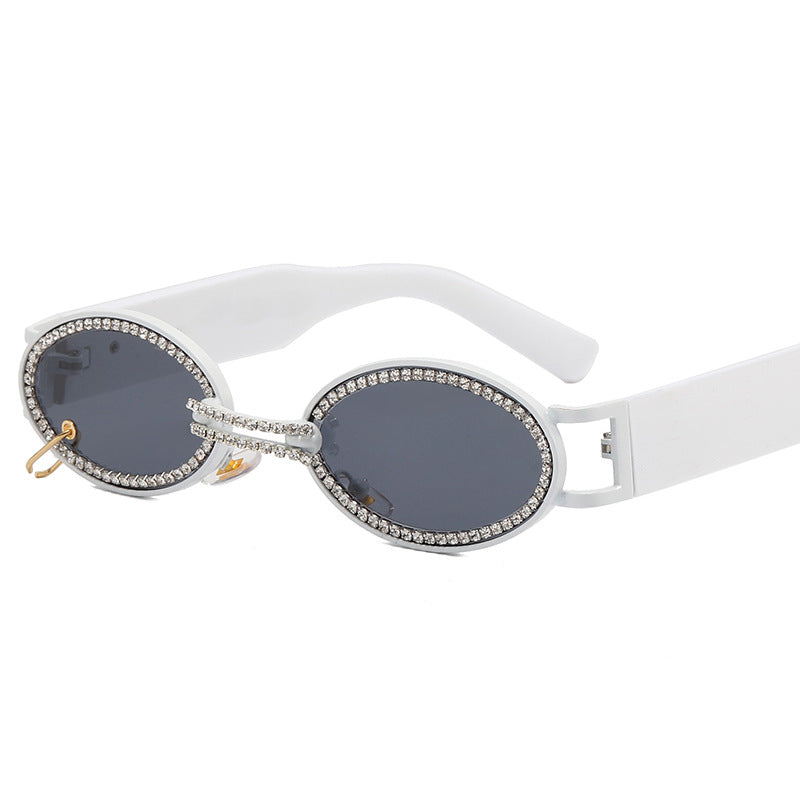 Women extravagant fashionable sunglasses with rhinestone-adorned frame Bowlift