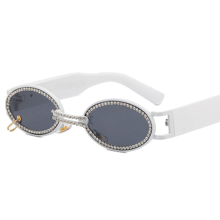 Women extravagant fashionable sunglasses with rhinestone-adorned frame Bowlift