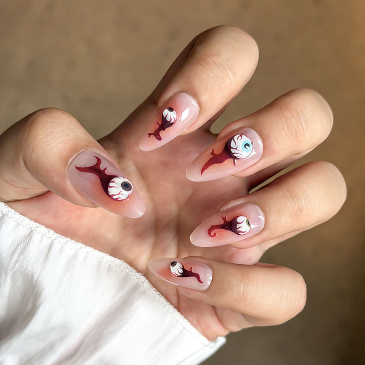 Artistic Vibrant Design Press-On Nail Set Bowlift