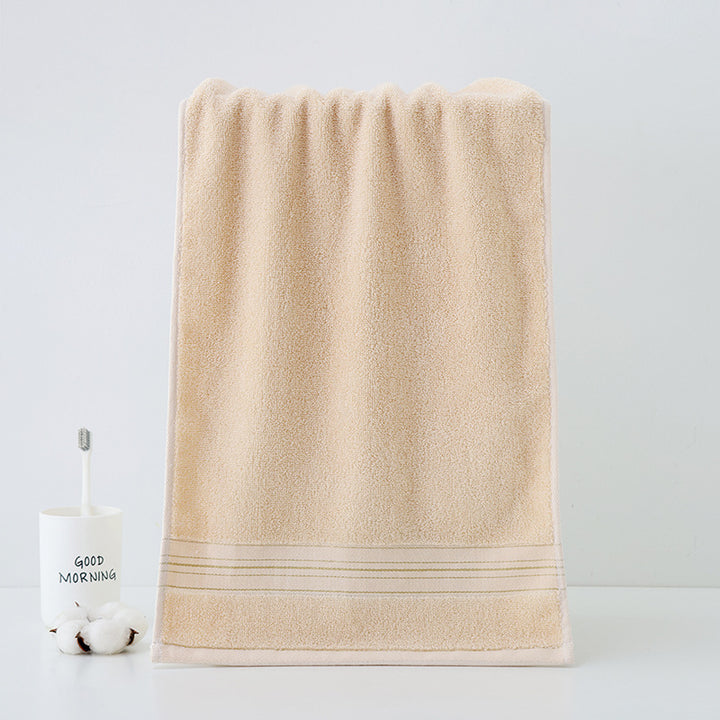 High-Quality Terry Bath Towel With Elegant Stripe Border Bowlift