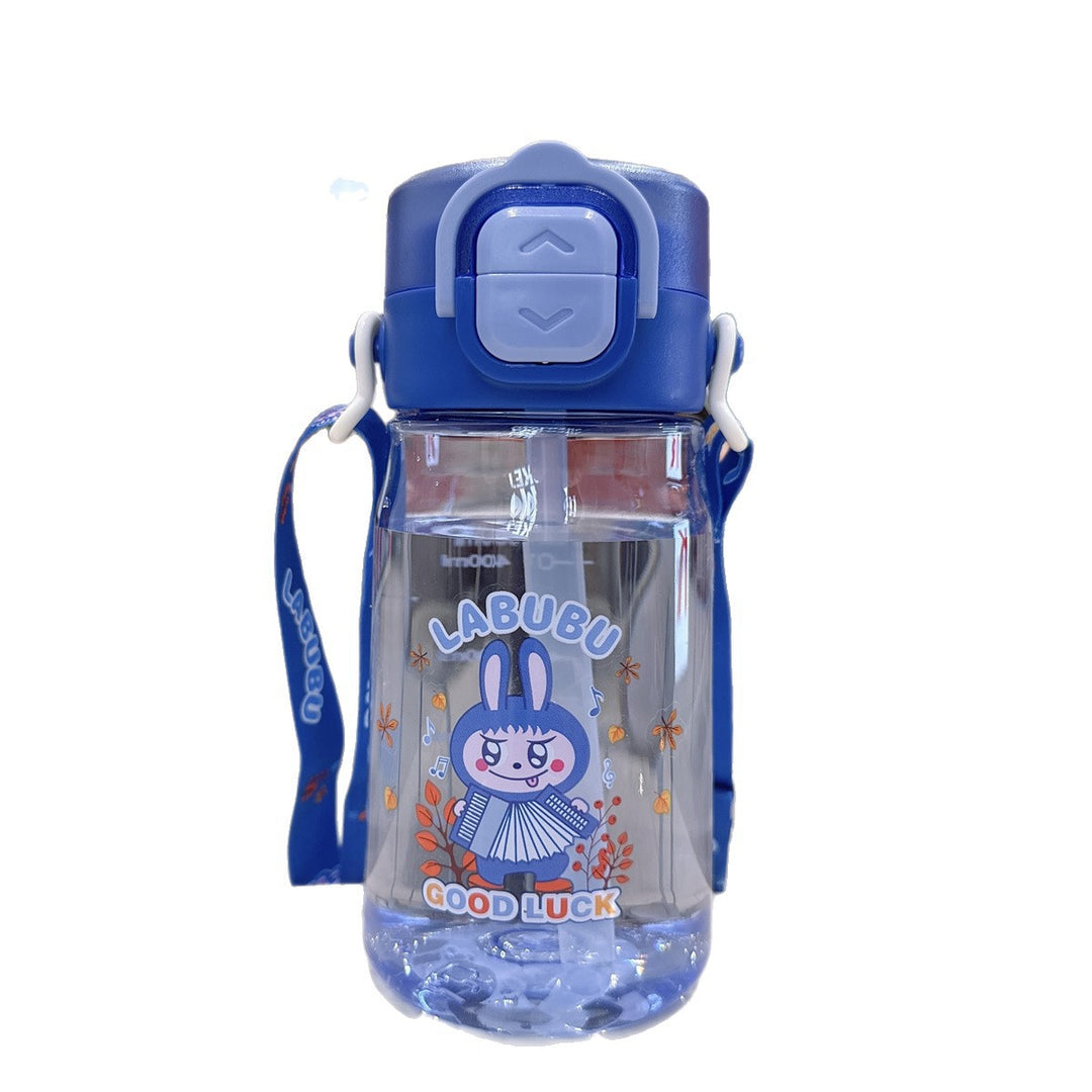Women's Child-Safe Water Bottle with Practical Silicone Strap Bowlift