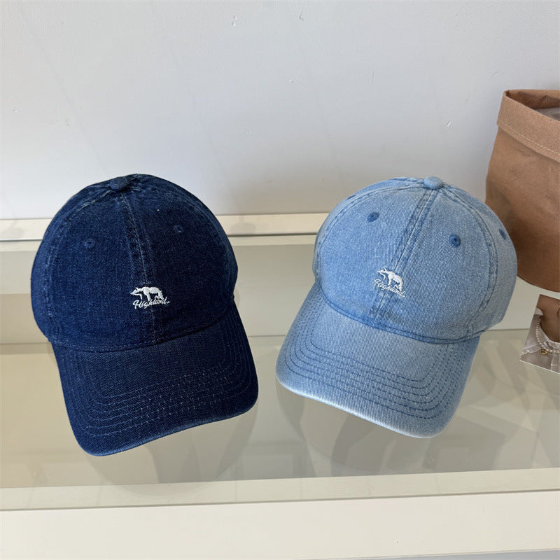 Women's Classic Denim Baseball Cap Bowlift