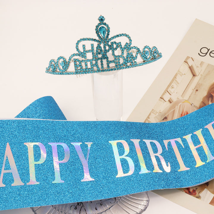 Women Funkenkrone with "Happy Birthday" lettering Bowlift