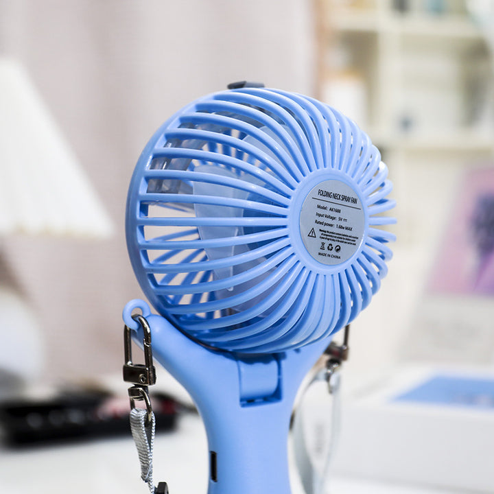 Women's Portable Mini Fan with Spray Function and Flexible Mounting System Bowlift
