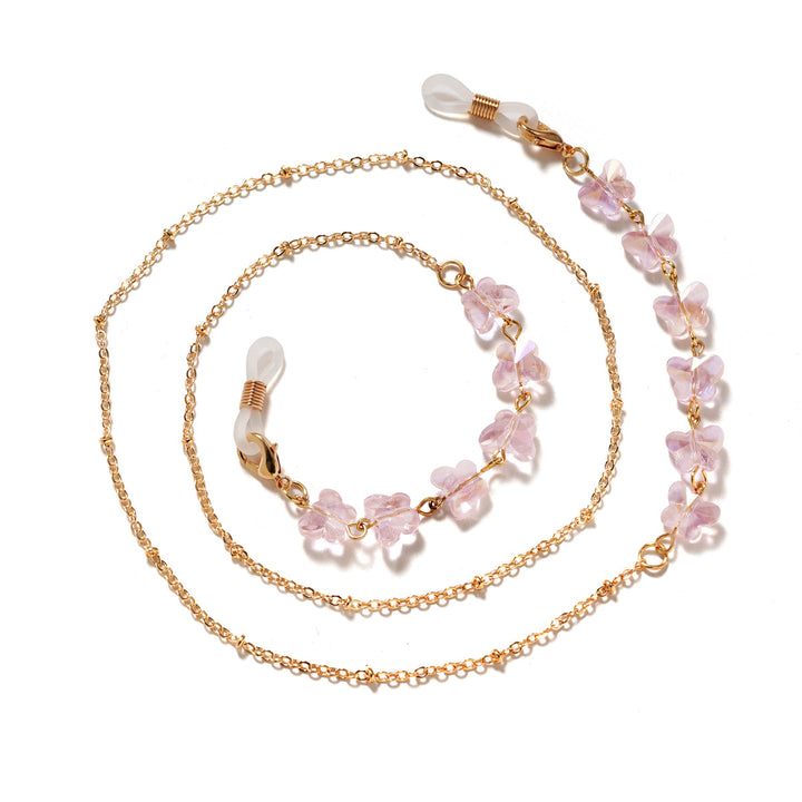 Floral Embellished Eyewear Chain Bowlift