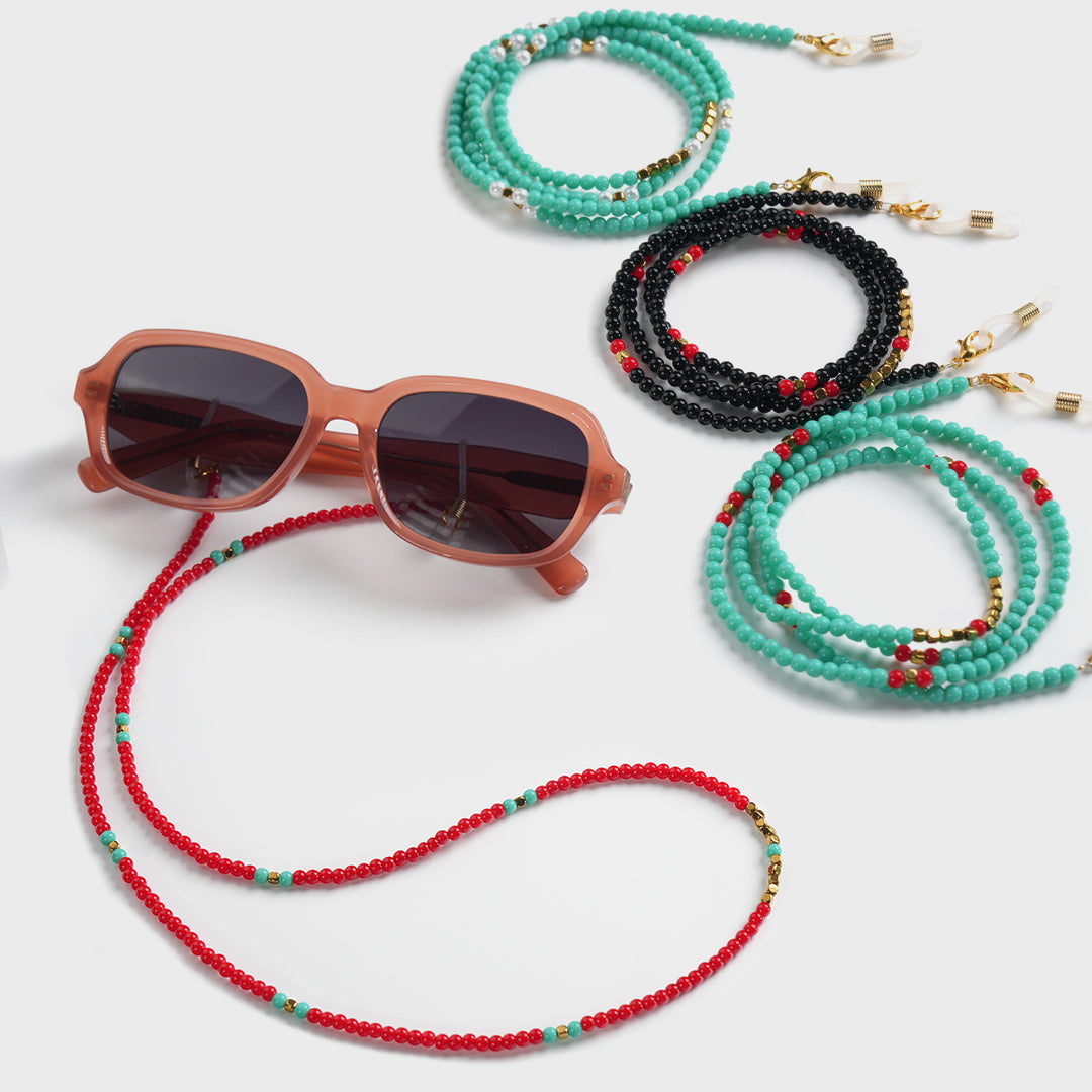 Multi-Strand Beaded Eyewear Chain Bowlift