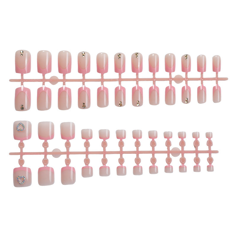 Acrylic Nail Set with Stylish Accents Bowlift