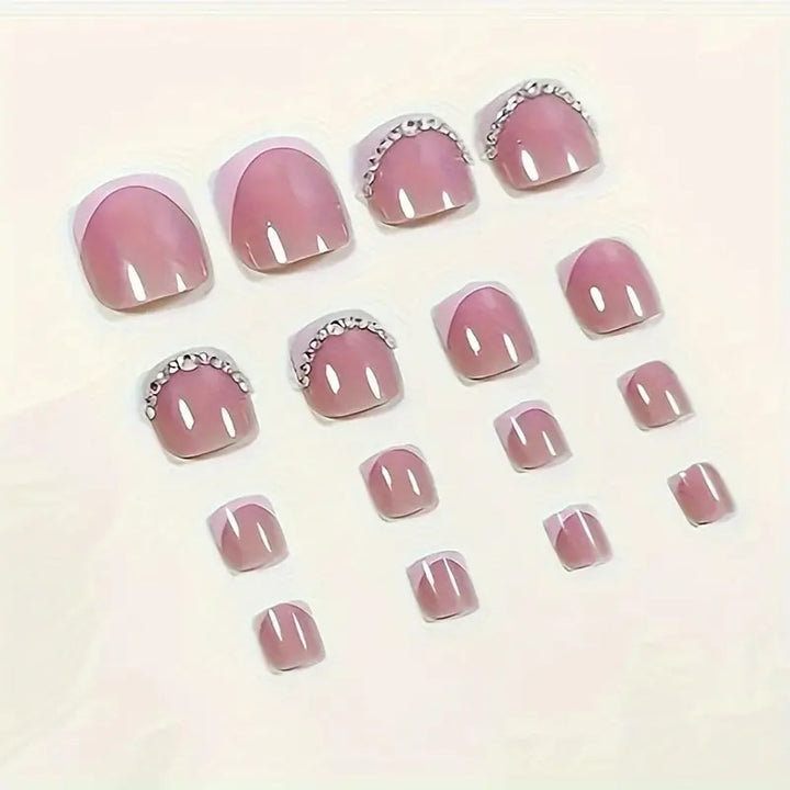 Elegant Rhinestone-Accented Pedicure Bowlift