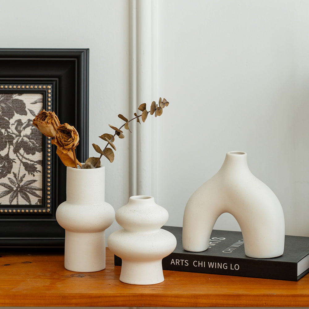 Artistic Abstract Ceramic Vase Set