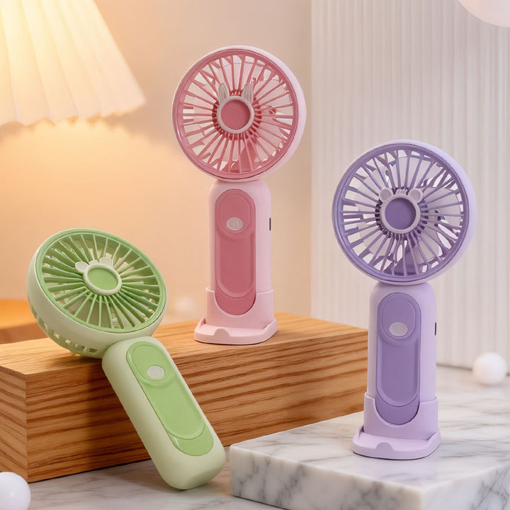 Ladies portable handheld fan with animal design Bowlift