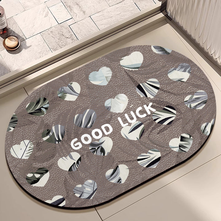 Decorative Motivational Bath Mat Bowlift